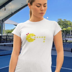 'Ms. Pickleman' 100% Polyester Wicking Sports Shirt for Women