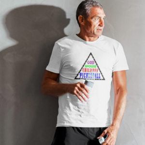 'Pickleball Priorities' 100% Polyester Wicking Sports Shirt for Men