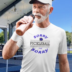 'Sorry Not Sorry' 100% Polyester Wicking Sports Shirt for Men