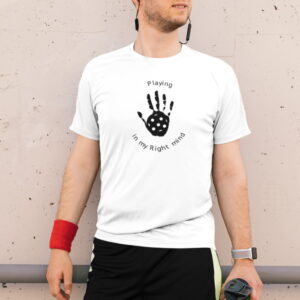 'Playing in My Right Mind' 100% Polyester Wicking Sports Shirt for Men