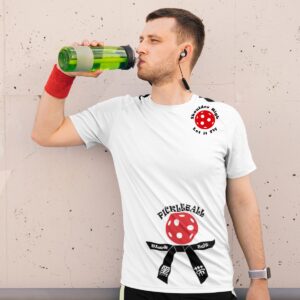 'Black Belt of Pickleball' 100% Polyester Wicking Sports Shirt for Men