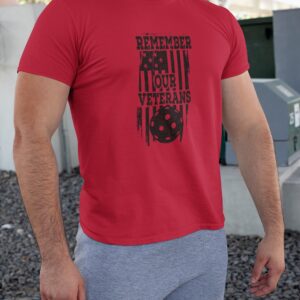 'Remember our Veterans' 100% Polyester Wicking Sports Shirt for Men