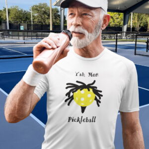 'Yah Mon Pickleball' 100% Polyester Wicking Sports Shirt for Men