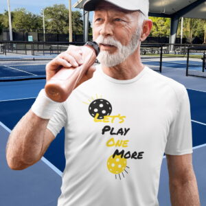 'Let's Play One More' 100% Polyester Wicking Sports Shirt for Men